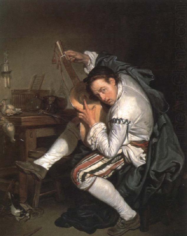 Jean Baptiste Greuze the guitar player